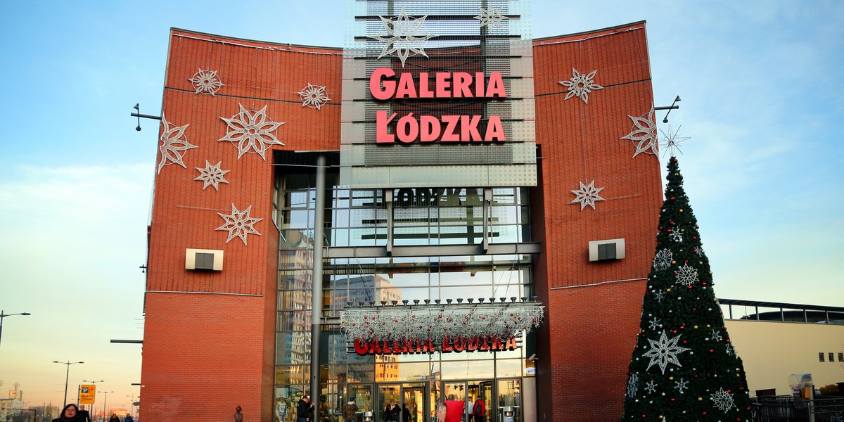 galeria łódzka w świątecznej dekoracji