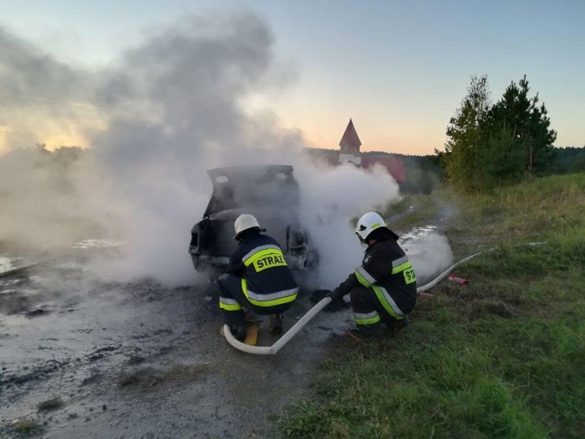 Pożar samochodu