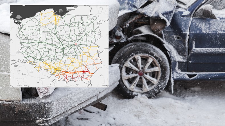 W weekend może dojść do drogowego paraliżu (mapa: IMGW)