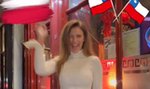 Nagi brzuch i gorący doping najpiękniejszej fanki reprezentacji Polski! Tak do boju Biało-Czerwonych zagrzewała nasza Miss Euro 2016! [WIDEO]