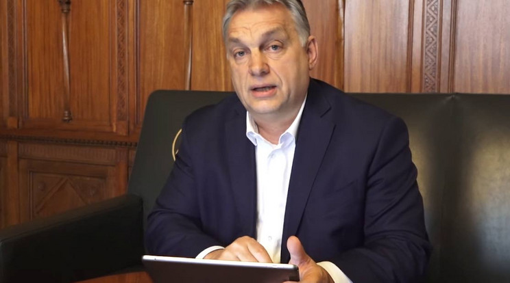 Orbán Viktor a február 22-i videóján / Fotó: Facebook