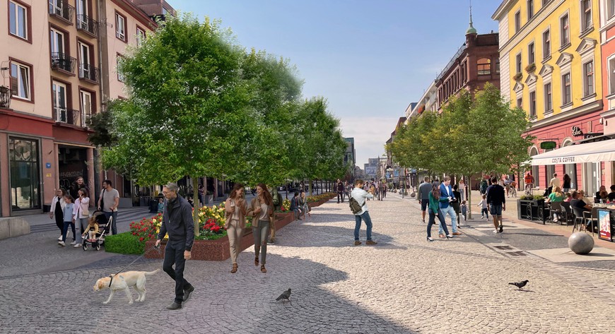 Na Świdnickiej będzie zielono i znacznie przyjaźniej w upalne dni