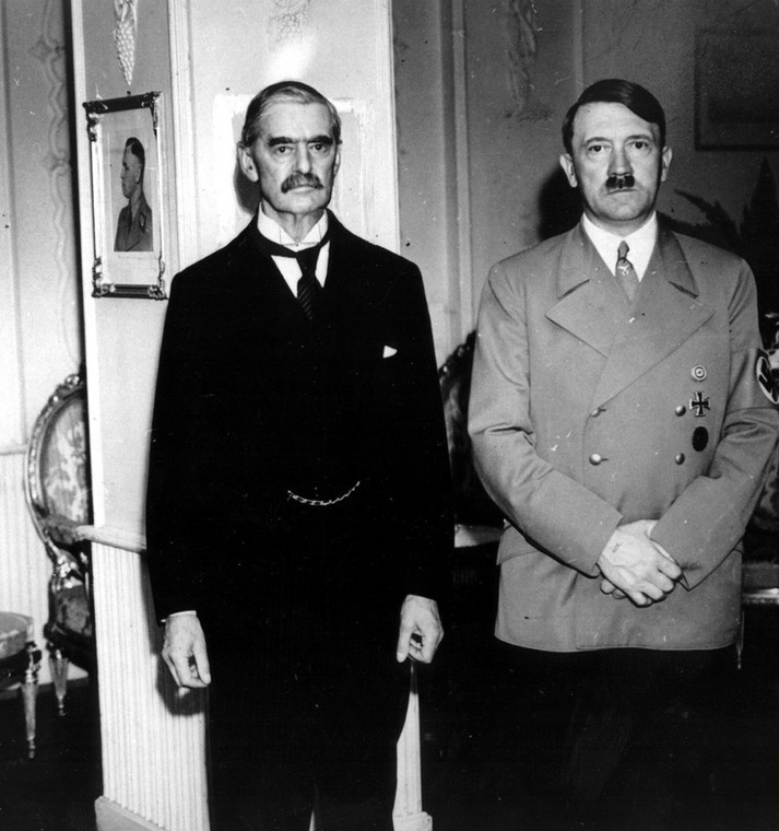 Neville Chamberlain i Adolf Hitler (1938 r.)