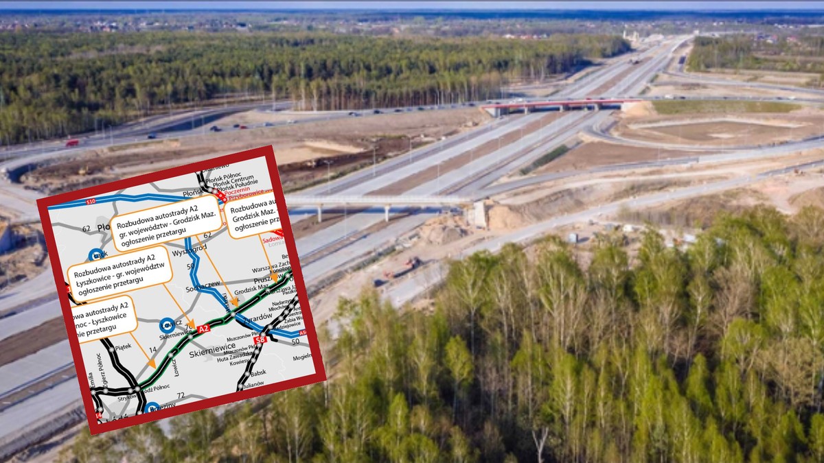 Autostrada A2 między Łodzią i Warszawą będzie szersza. Ważny ruch ze strony GDDKiA
