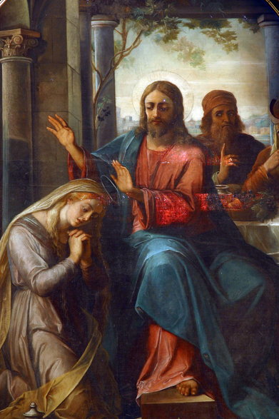 Maria Magdalena u stóp Jezusa