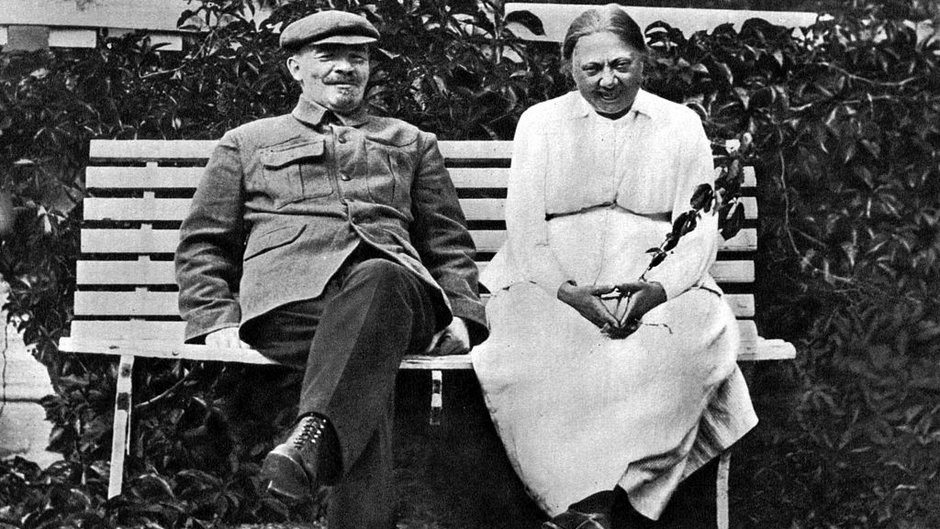 Włodzimierz Lenin i Nadieżda Konstantinowna Krupska, 1922 r.