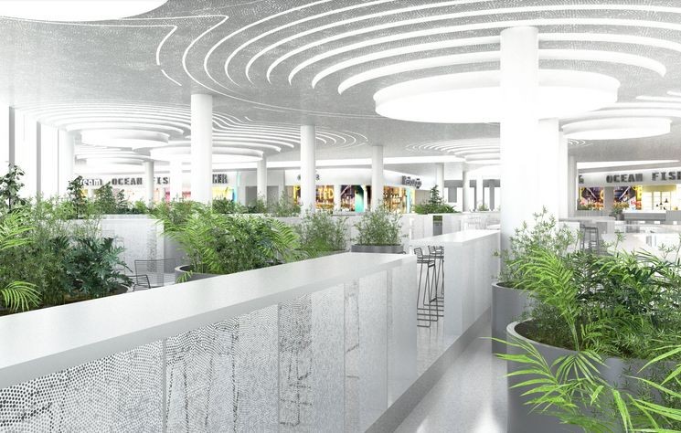 Galeria Młociny - wizualizacja wnętrza