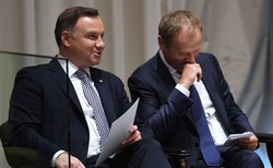 Prezydent Duda o spotkaniu z Tuskiem: Zażartowałem, że nie jestem tak pewien drugiej kadencji, jak Komorowski