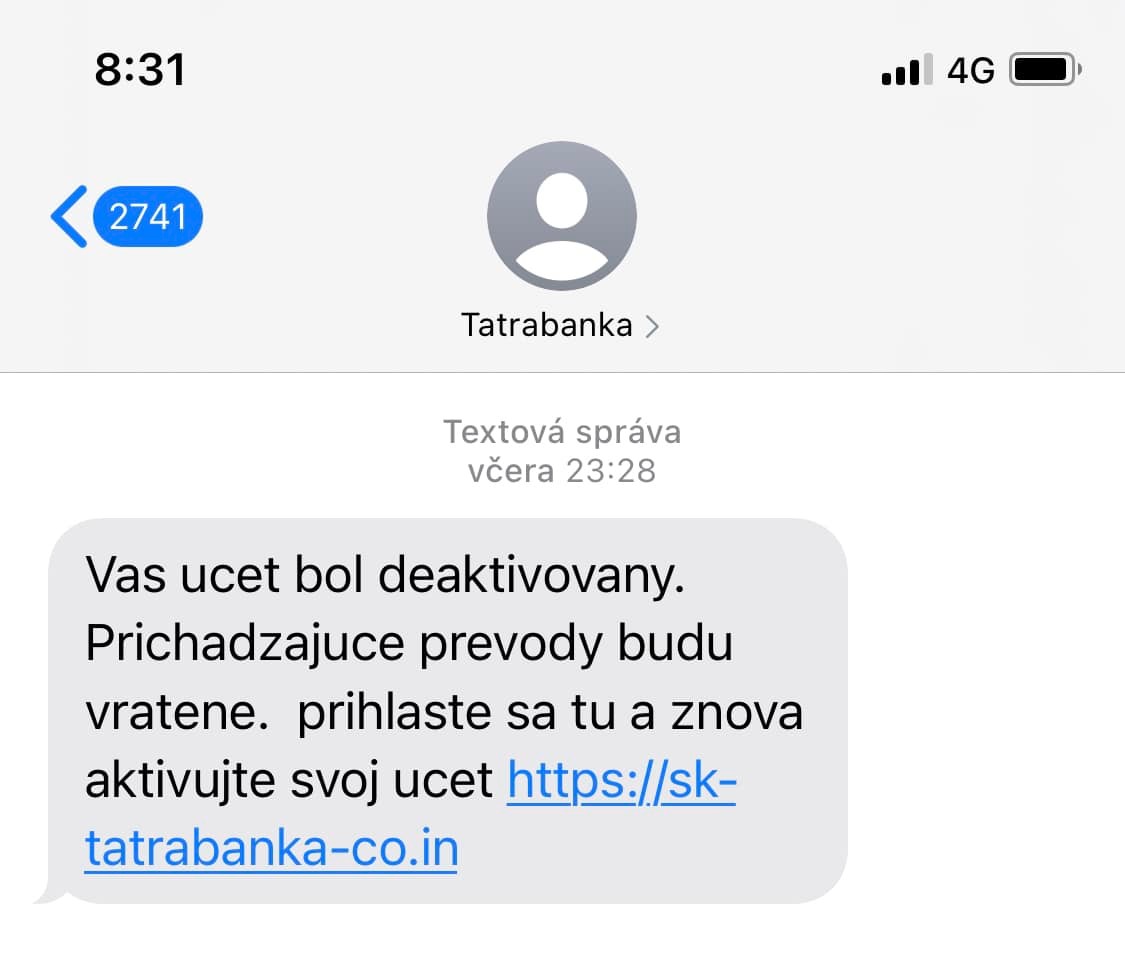 Matovičovi prišla takáto SMS.
