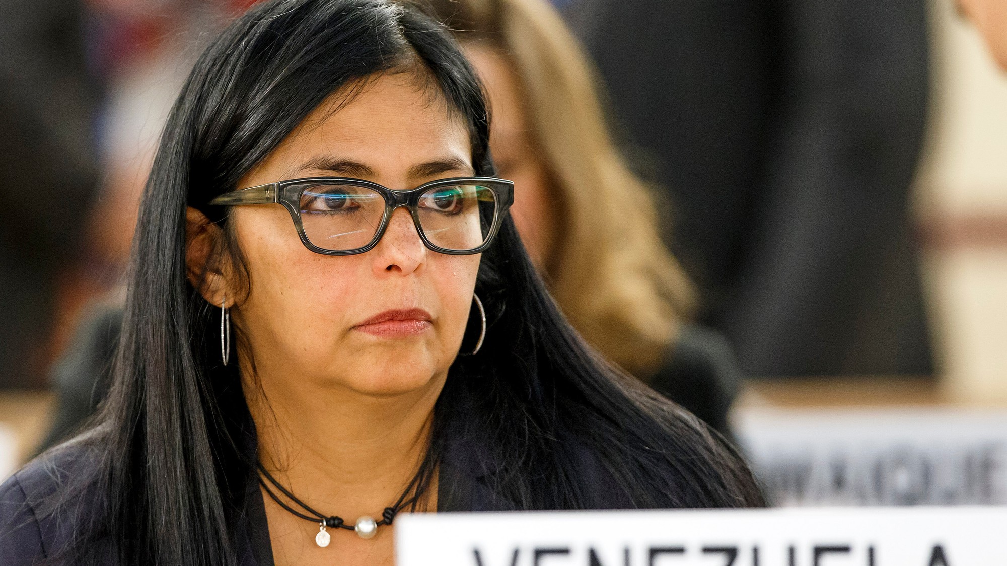 Dočasná prezidentka Venezuely Delcy Rodríguezová.