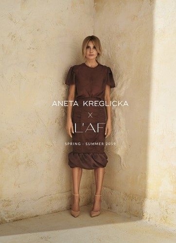 Aneta Kręglicka w kampanii marki L’AF wiosna/lato 2019