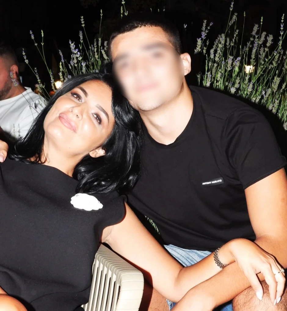 Milena Popović sa sinom