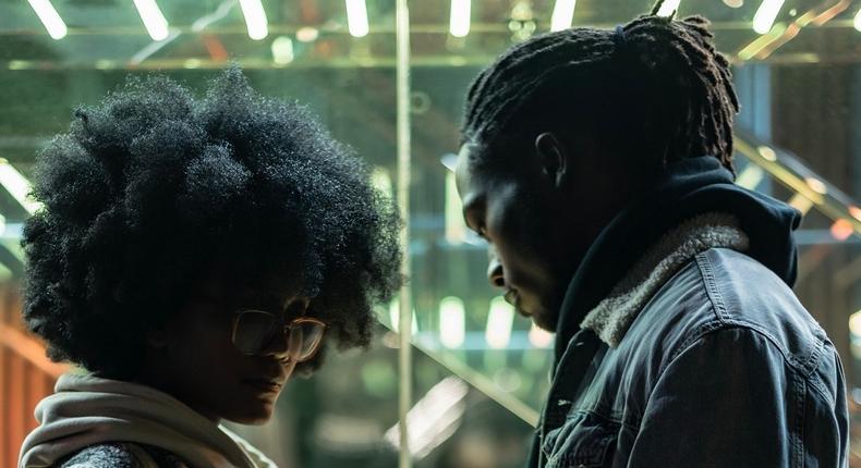 Black couple disappointed with problems in relationship [Photo: PNW Production]