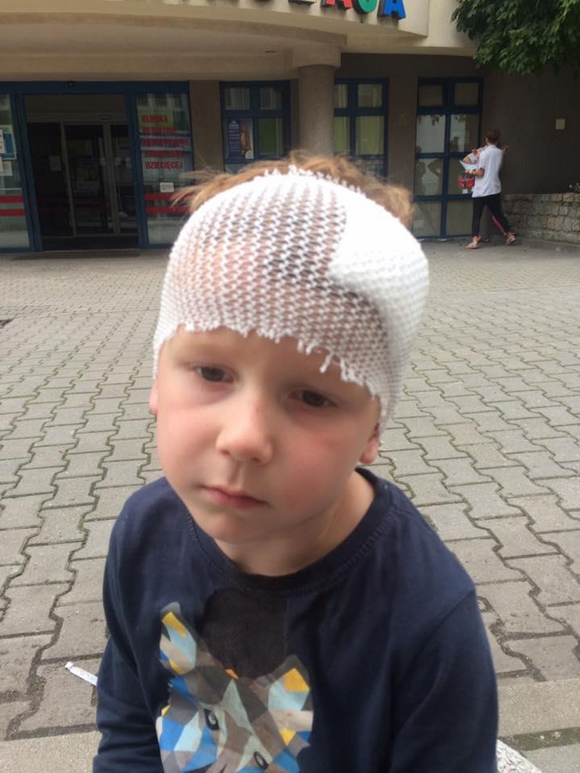 5-letni Filipek został potrącony przez rowerzystę podczas spaceru