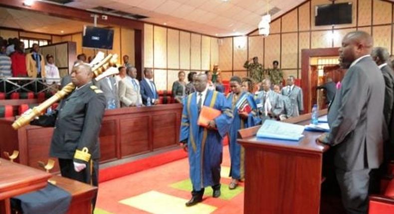 Drama in Nyamira as MCAs demand removal of Sergeants at arms from Assembly