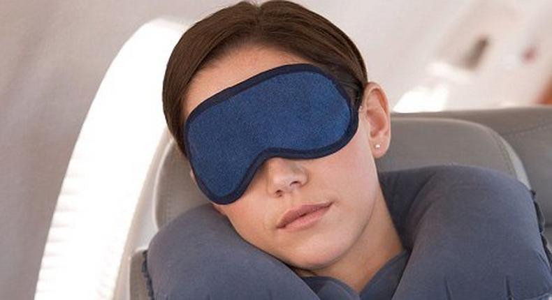 Sleeping on a flight