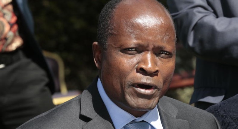 Migori Governor Okoth Obado during a press conference