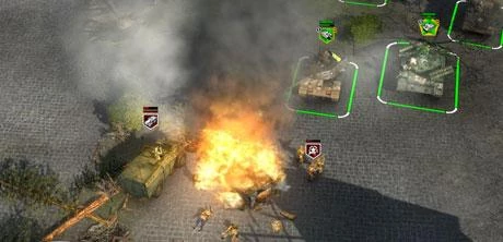 Screen z gry "Codename: Panzers Zimna Wojna"
