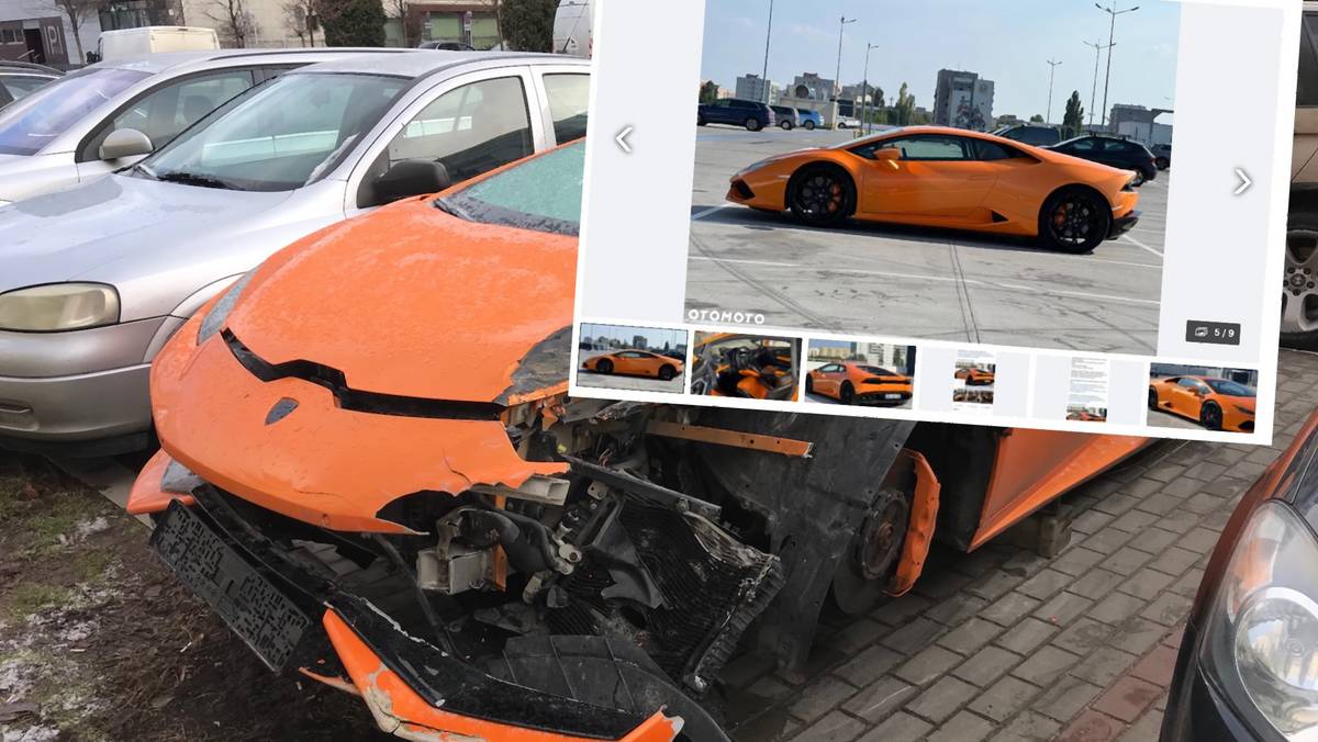 Słynne Lamborghini Huracan już po naprawie trafiło do sprzedaży