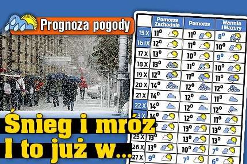 Śnieg i mróz. I to już w...