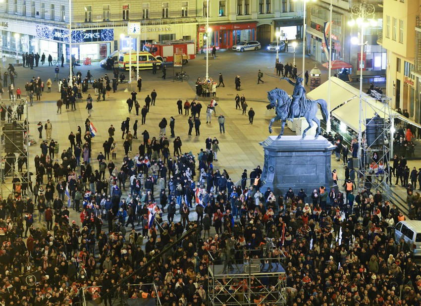 Trg bana Jelačića doček rukometaša
