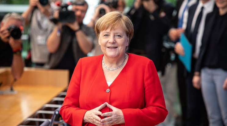 Az elmaradhatatlan  Merkel-rombusz /Fotó: GettyImages