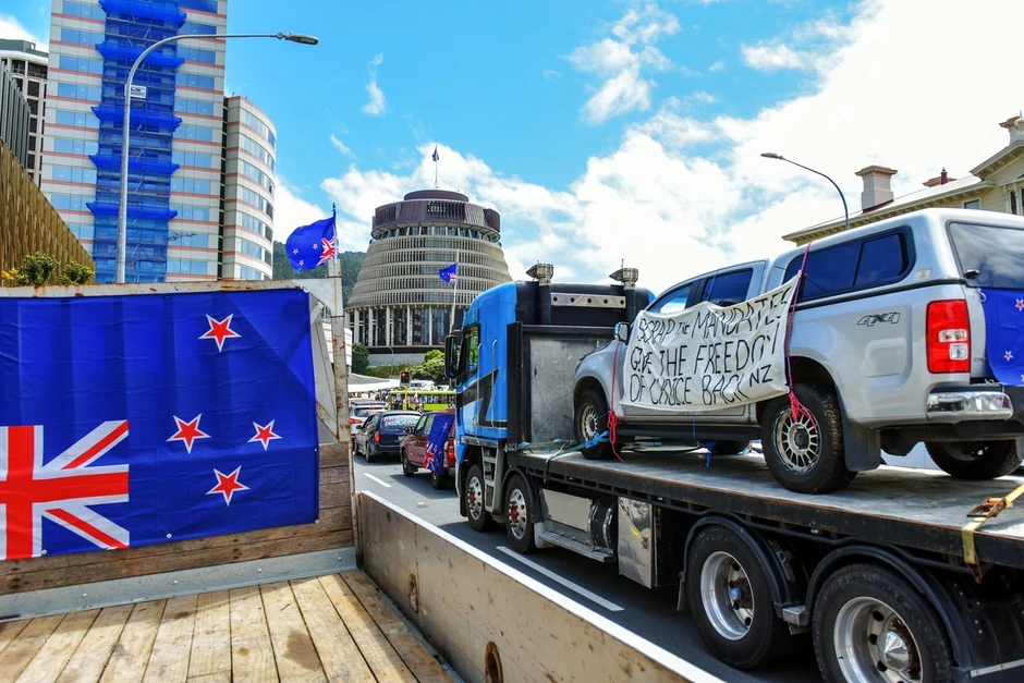 Protest antivaksera u Velingtonu