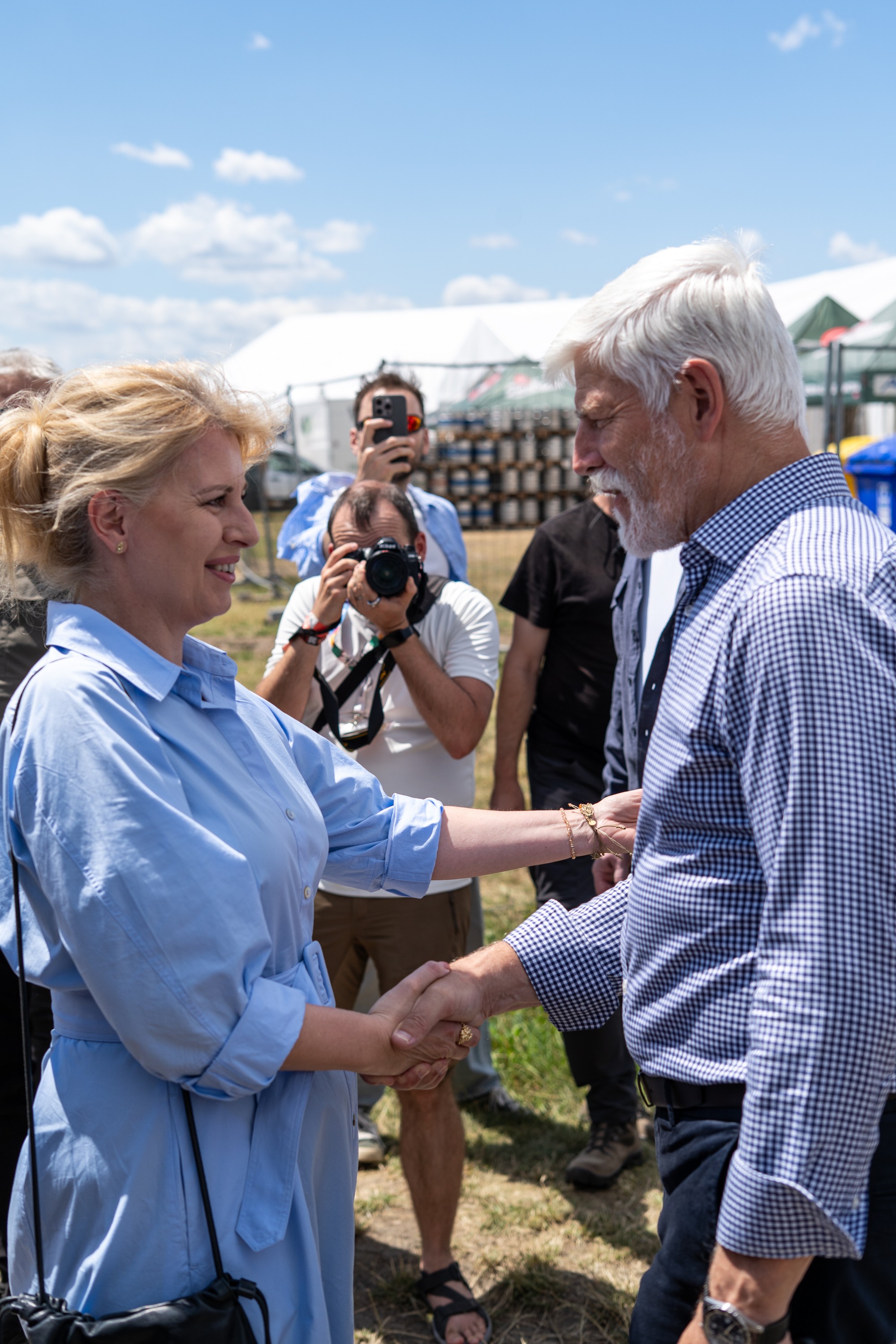  Zuzana Čaputová a český prezident Petr Pavel na 30. ročníku festivalu Pohoda 2026.