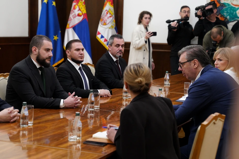 Konsultacije predsednika Aleksandra Vučića sa predstavnicima Stranke pravde i pomirenja