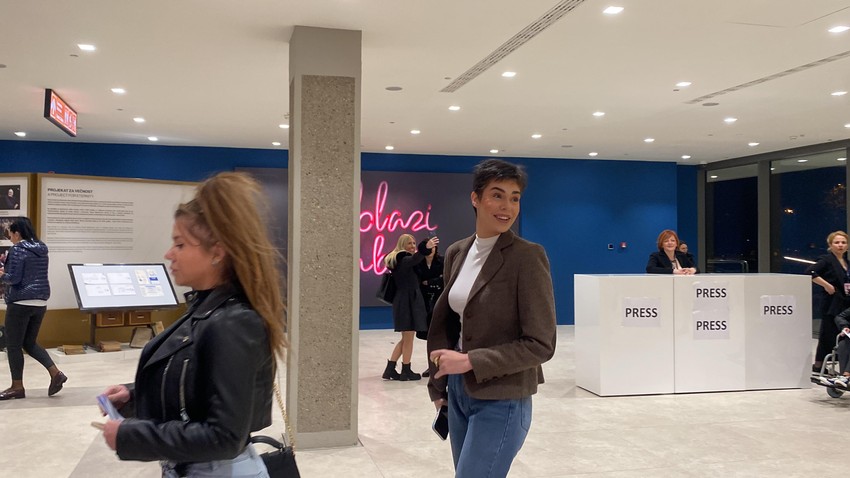 Mina Vrbaški na koncertu Marije Šerifović