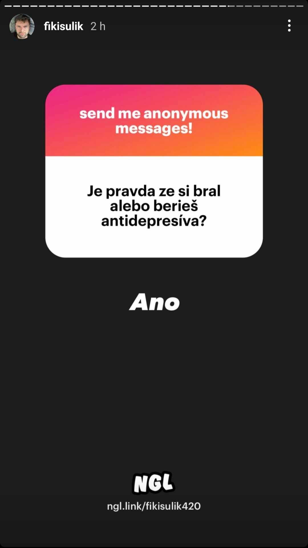 Vyjadrenie Filipa Sulíka o antidepresívach.