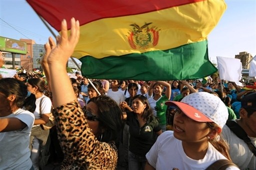 BOLIVIA-CRISIS-DEMO-PEACE