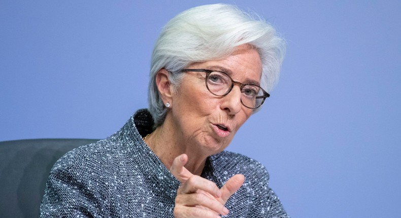 Christine Lagarde is president of the European Central Bank.