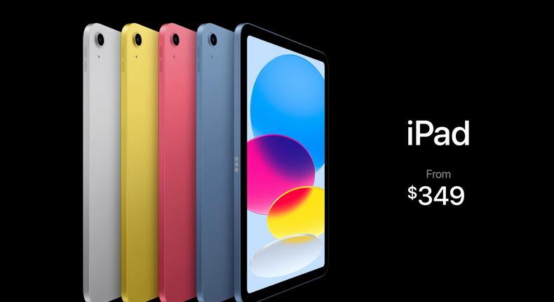 Apple's 10th generation iPad now goes for $349. Apple