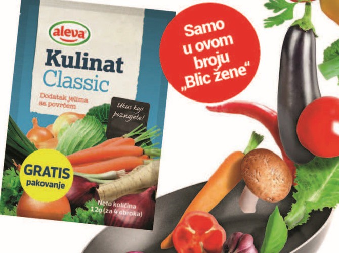 Samo u ovom broju „Blic žene“ na poklon "Kulinat Classic" začin