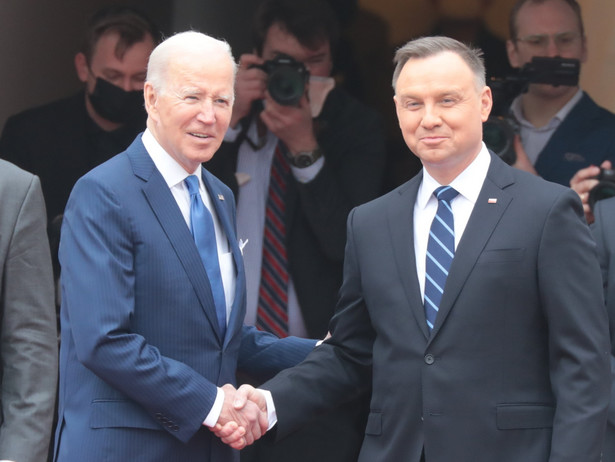 Joe Biden i Andrzej Duda