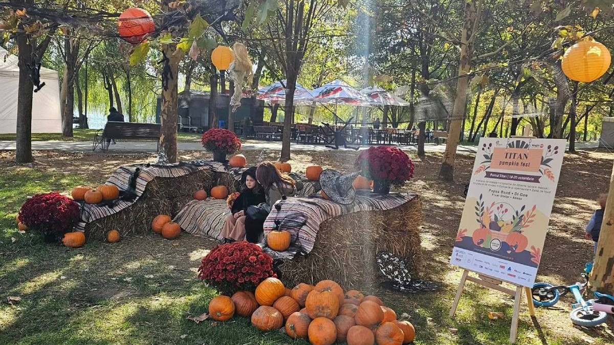 5 tone de dovleci pot fi sculptați pentru Halloween, la Titan Pumpkin Fest, în București. Ateliere, jocuri și concerte pentru întreaga familie, între 16 și 18 octombrie