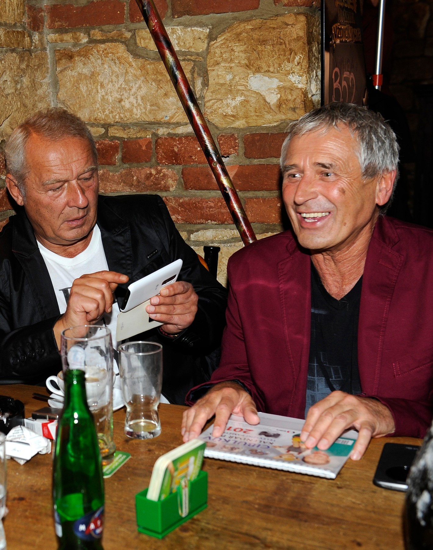 Český herec Marcel Vašinka a jeho partner Marek Walter.