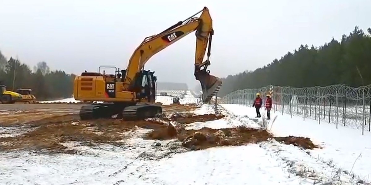 Fragment nagrania opublikowanego przez Straż Graniczną.