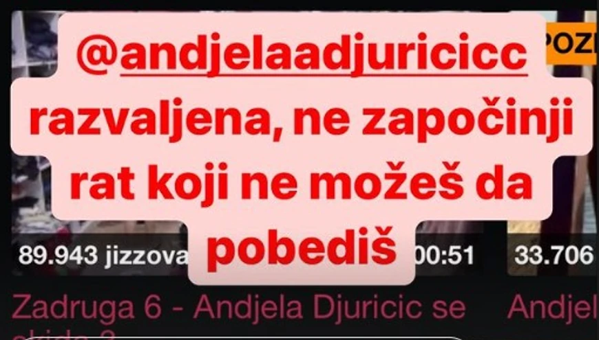 Tara Simov oplela po Anđeli Đuričić