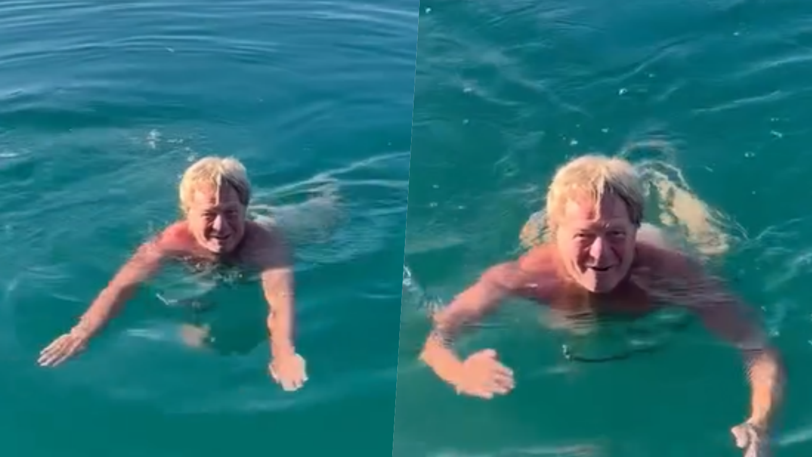 Herec Maroš Kramár si zaplával v jazere. 