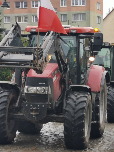 Protest rolników w Gryficach.