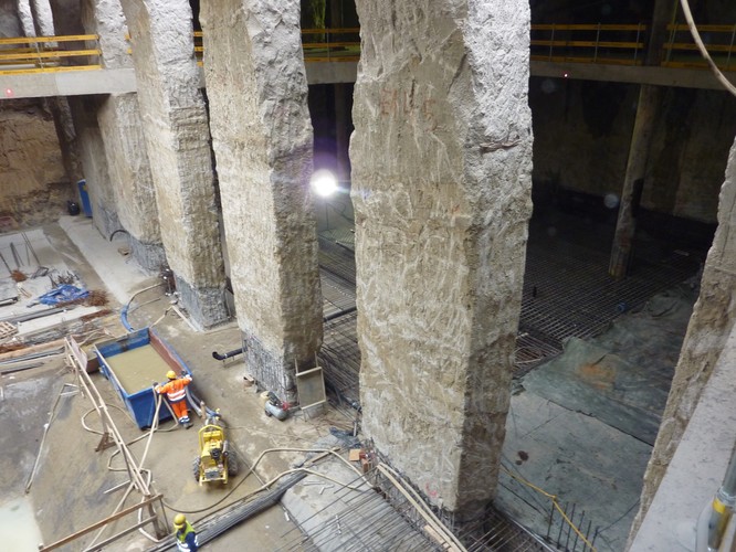 Budowa II linii metra w Warszawie. Stacja Stadion (2). 26.10.2012 Fot. Materiały prasowe