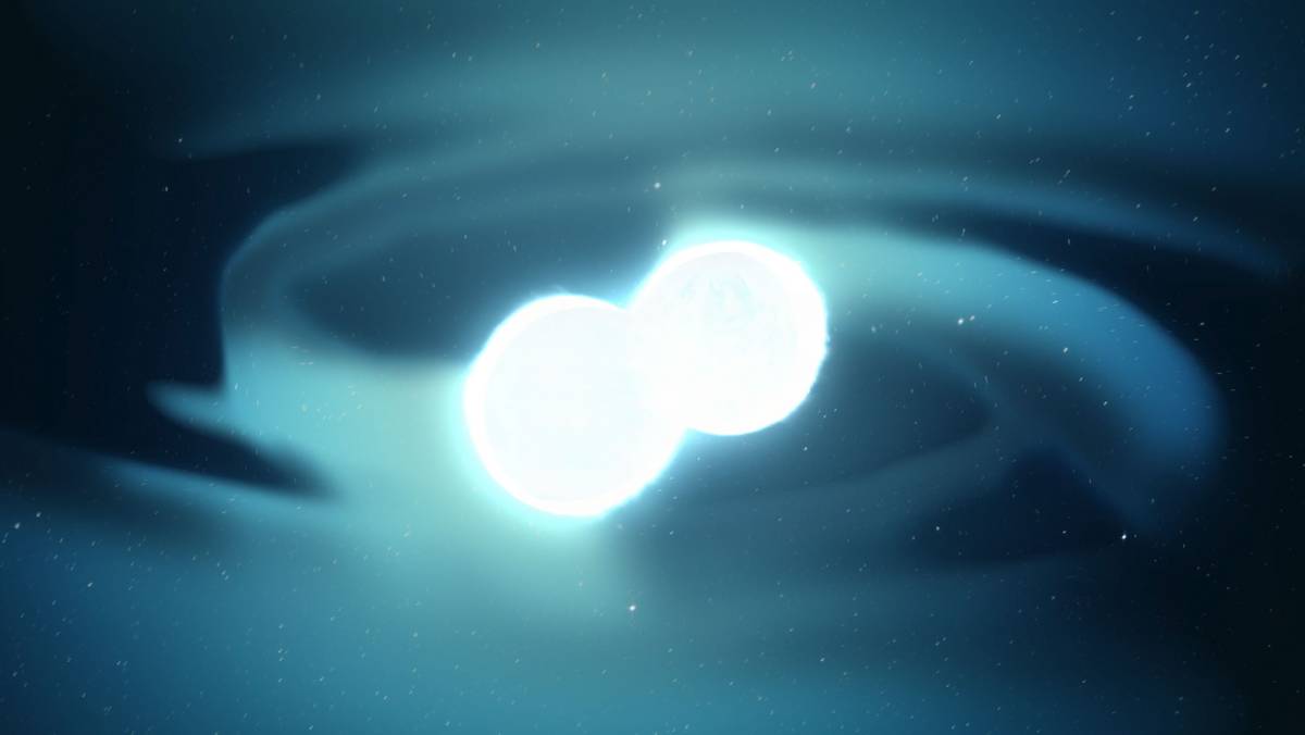 Łączenie się dwóch gwiazd neutronowych