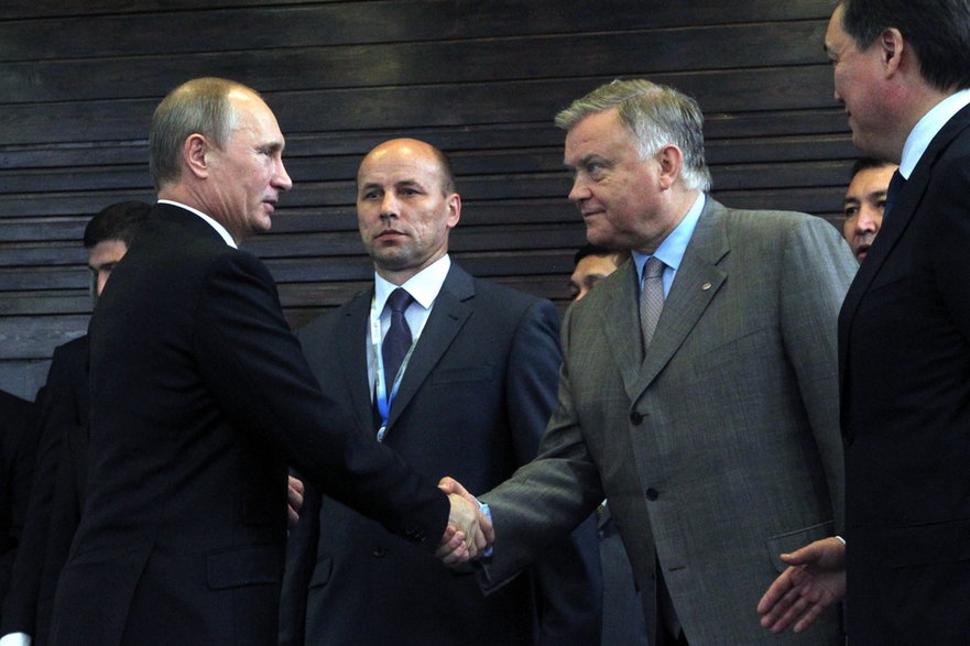 Władimir Putin i Władimir Jakunin