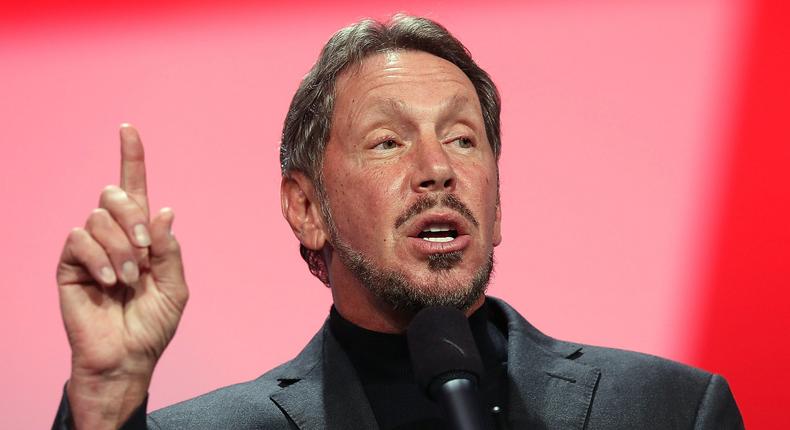 Larry Ellison also owns a stake in Tesla worth about $10 billion.Justin Sullivan/Getty Images