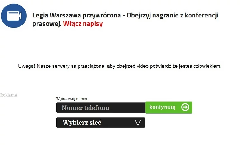 "Legia zostaje! Zmiana decyzji UEFA" - uważaj na kolejne oszustwo