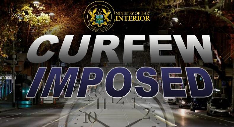 The curfew is from 8pm to 5am