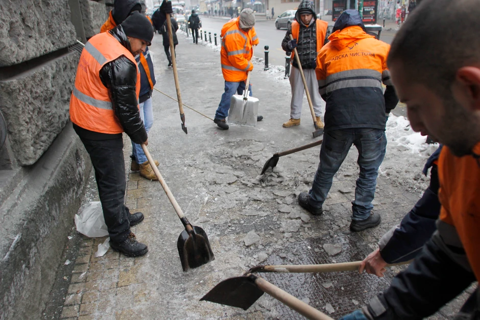 Gradska čistoća, poledica, ilustracija