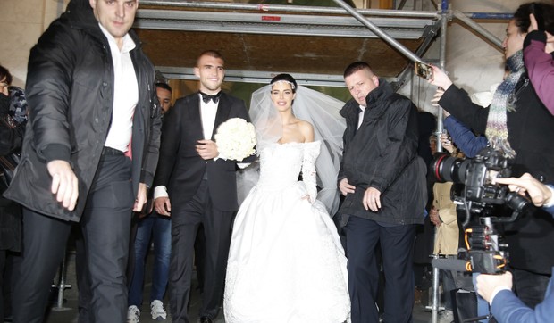 Bogdana Rodić i Veljko Ražnatović - crkveno venčanje